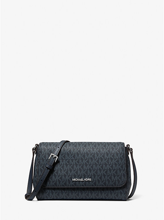 Medium signature logo convertible shoulder bag