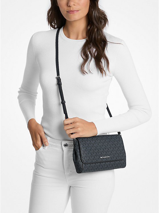 Medium signature logo convertible shoulder bag