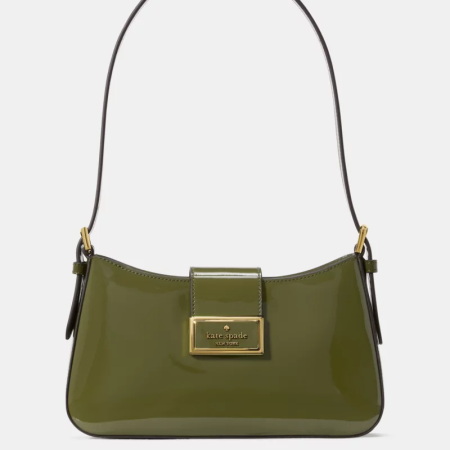 Reegan Patent Fabric Small Shoulder Bag