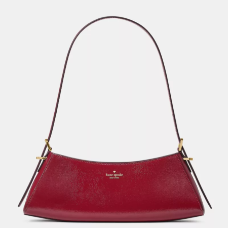 Frankie Textured Patent Leather Small East West Shoulder