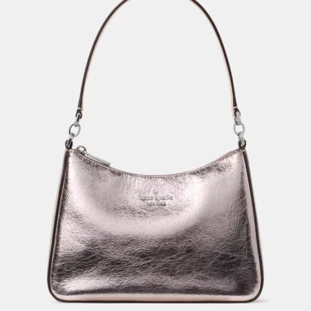Margot Crinkle Metallic Convertible Shoulder Bag