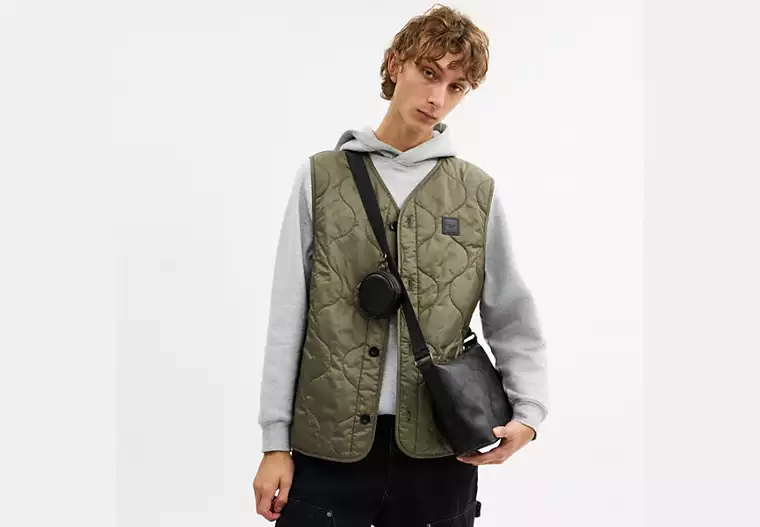 Small Finn Crossbody Bag With Pouch In Maxi Signature Canvas