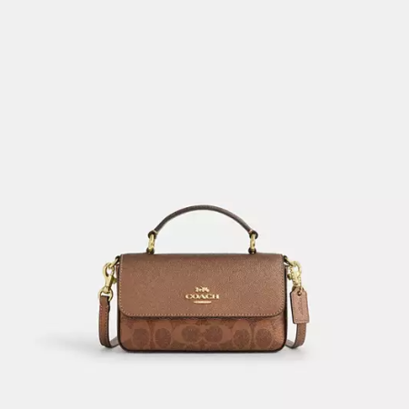 Mini Josie Top Handle Bag In Signature Canvas