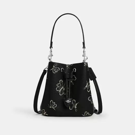 Rowan Bucket Bag With Butterfly Print