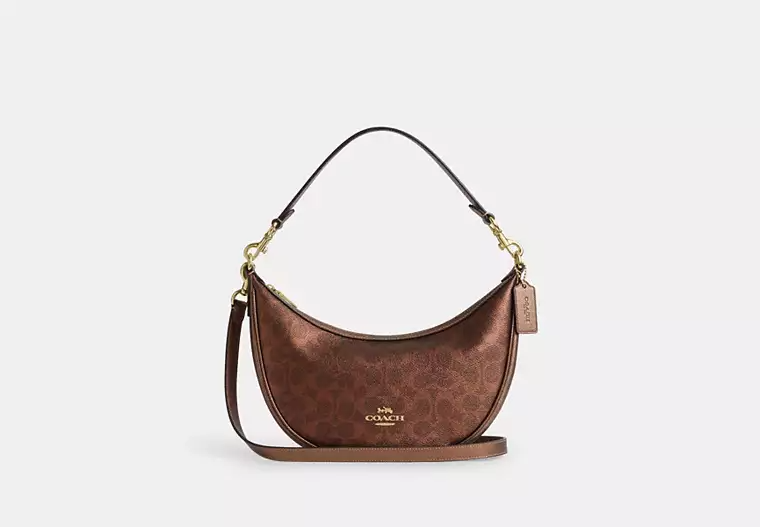 Aria Shoulder Bag In Signature Canvas