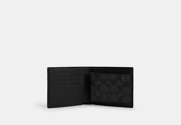 3-In-1 Wallet In Signature Canvas With Varsity Stripe