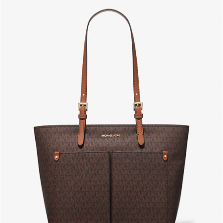 Jet Set Medium Logo Pocket Tote Bag