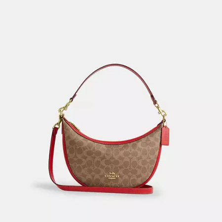 Aria Shoulder Bag In Signature Canvas