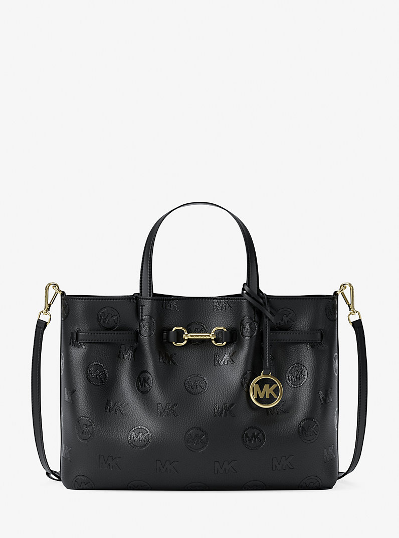 Michael Kors Carson Medium Logo Debossed Satchel