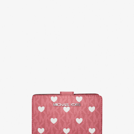 Jet Set Medium Printed Signature Logo Bi-Fold Wallet