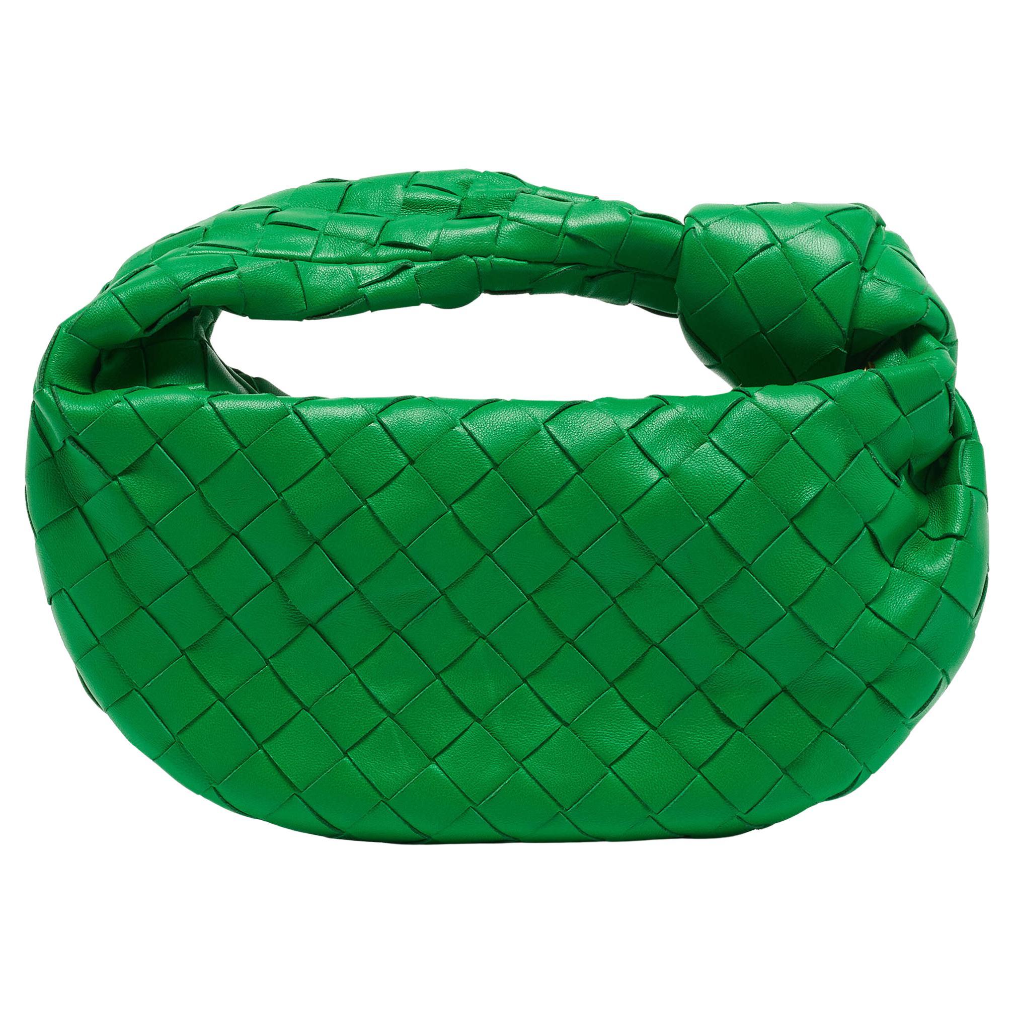 Bottega Veneta Jodie small hobo bag kiwi green intrecciato leather 2026