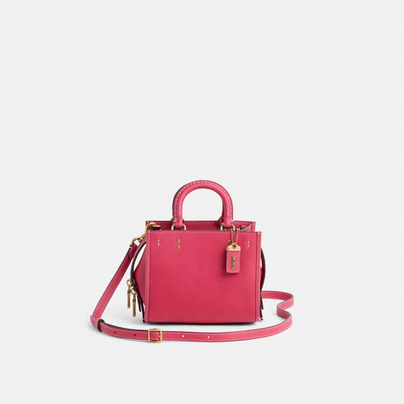 Coach Rogue Leather Hobo bright red 2024