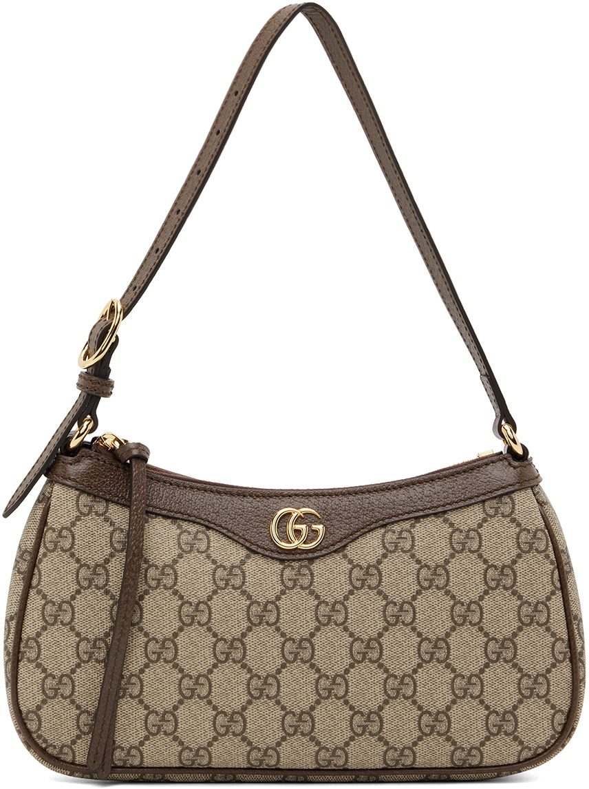 Gucci Ophidia GG small shoulder bag brown beige canvas 2024