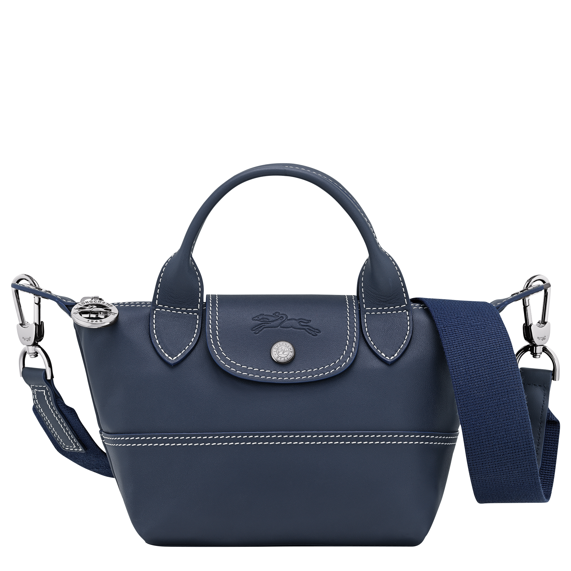 Longchamp Le Pliage Xtra XS Crossbody smooth leather navy blue 2024