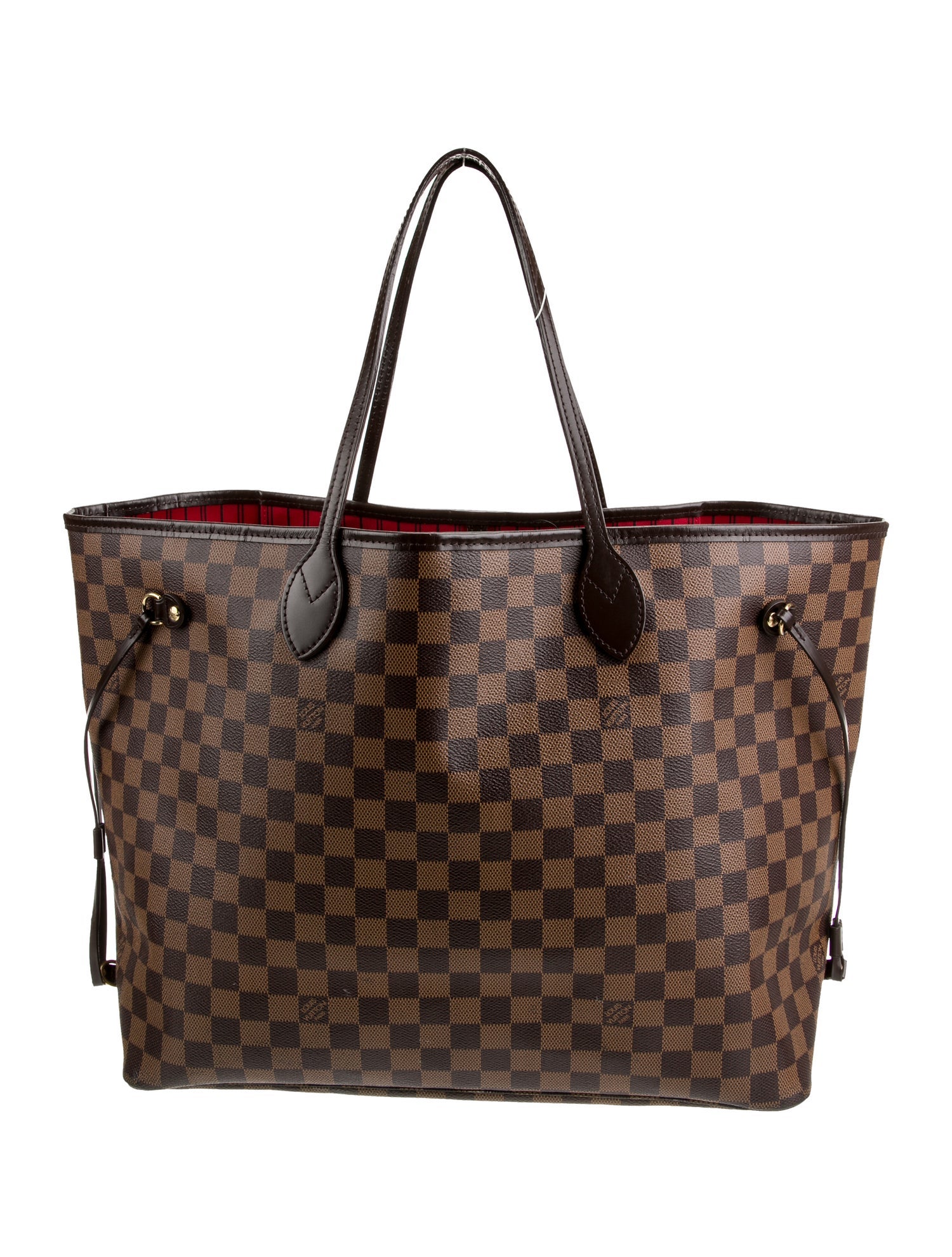 Louis Vuitton Neverfull MM Damier Ebene brown canvas tote 2025