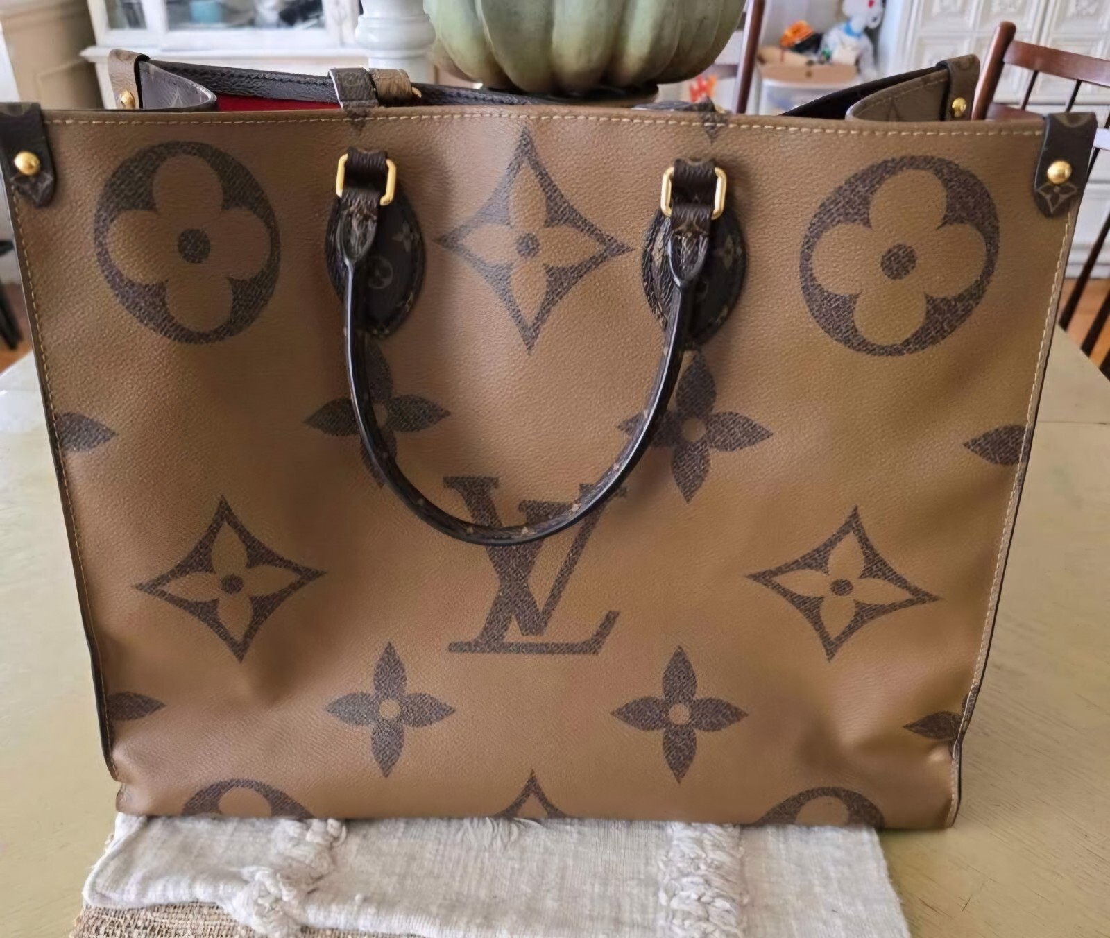 Louis Vuitton OnTheGo GM tote reverse monogram canvas 2025