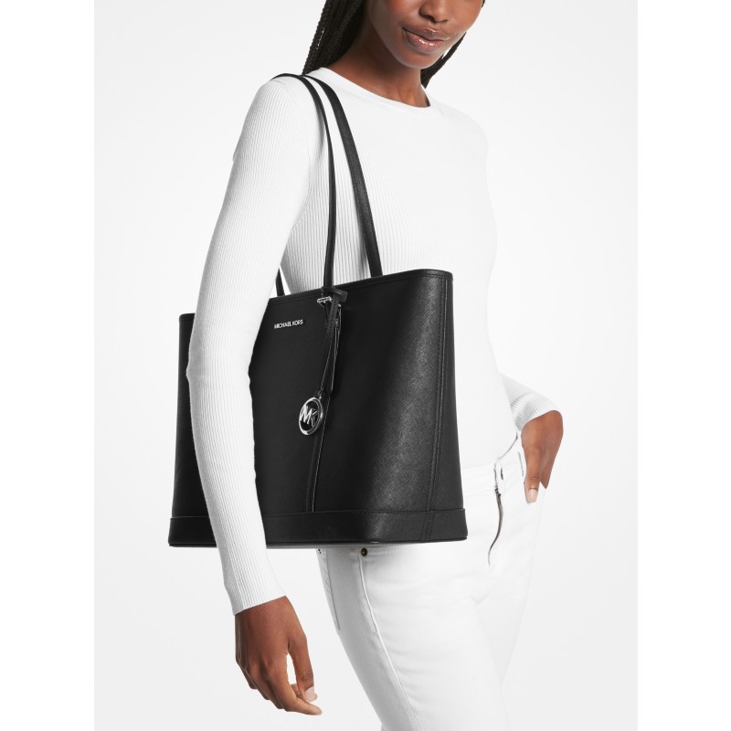 Michael Kors Jet Set Travel tote bag saffiano leather black 2024