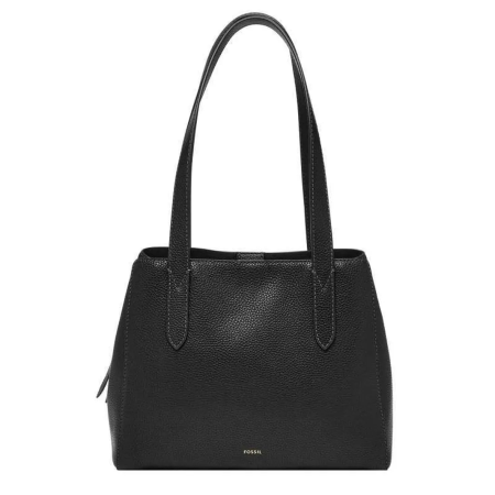 Jayne Carryall Black Leather Bag