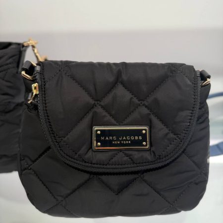 Marc Jacobs Quilted Nylon Natasha Mini Crossbody Bag Black - Ready Stock US