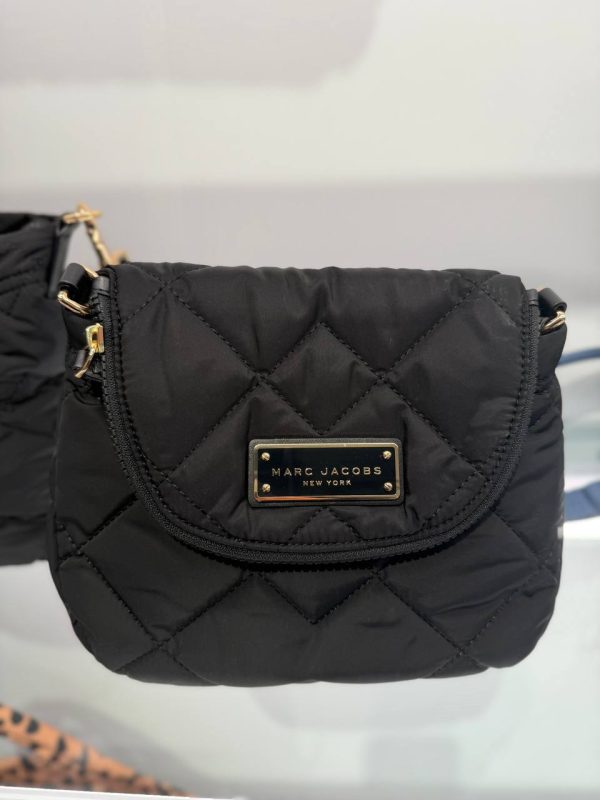 Marc Jacobs Quilted Nylon Natasha Mini Crossbody Black