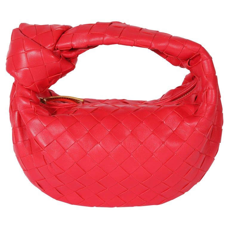 Bottega Veneta Jodie small bag pomodoro red intrecciato woven leather 2025