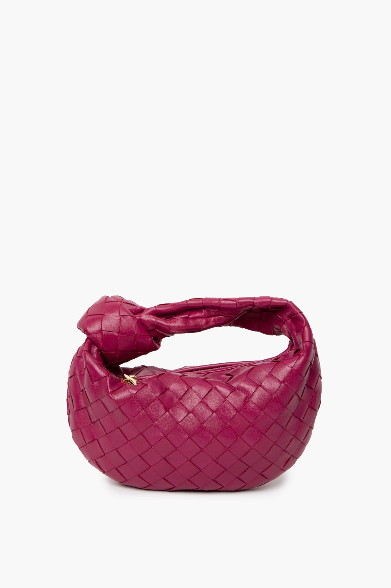 Bottega Veneta Mini Jodie raspberry pink intrecciato leather 2024
