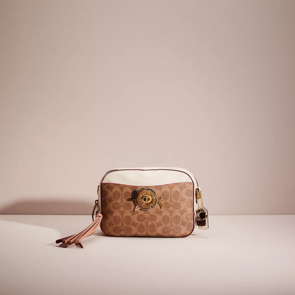 Coach Camera Bag Signature Canvas khaki tan 2024