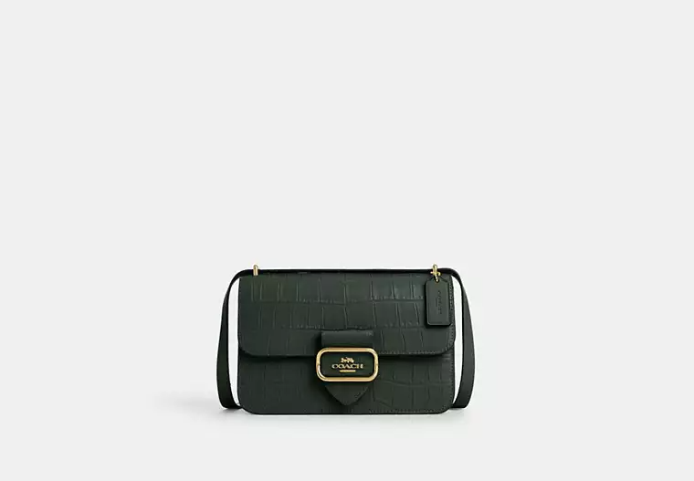 Coach Ergo Shoulder Bag large Crossgrain leather tan