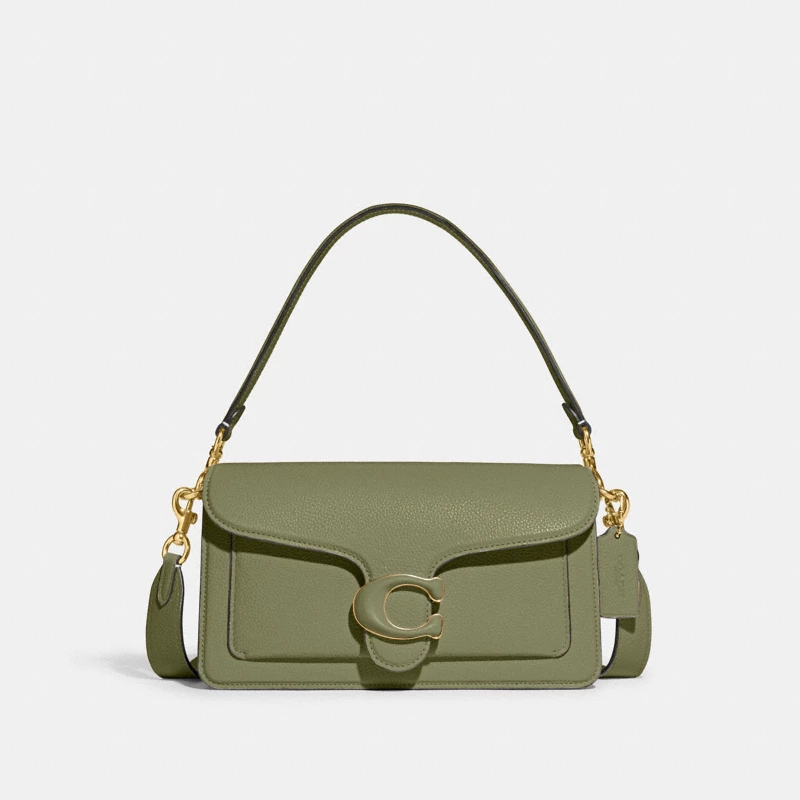 Coach Tabby Shoulder Bag 26 pebbled leather tan camel 2024
