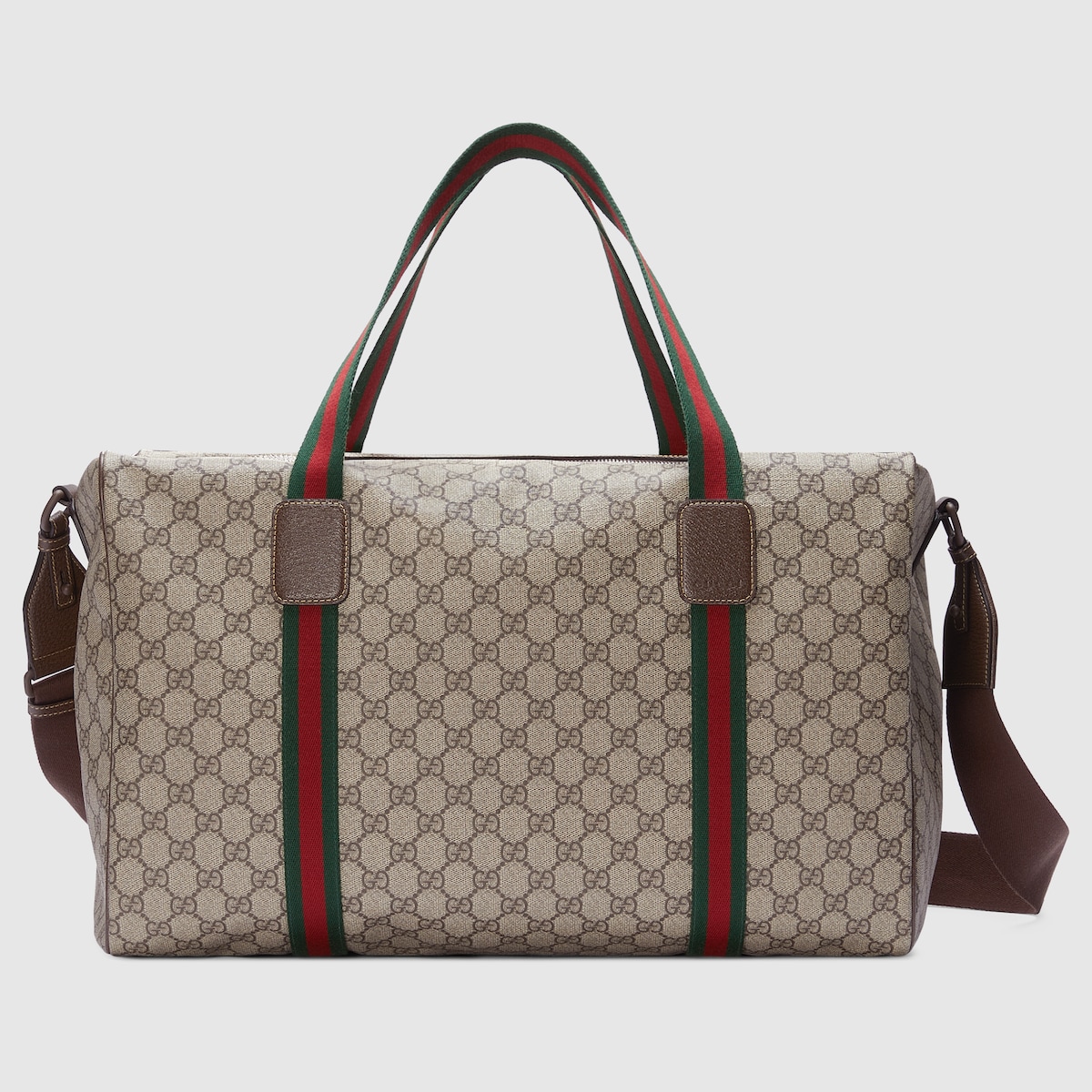 Gucci GG Supreme duffle bag beige ebony canvas travel luxury