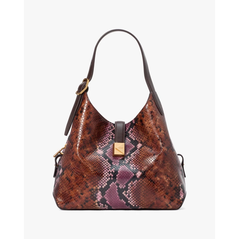 Kate Spade Deco Snake Embossed Tulip Tote Bag structured 2026