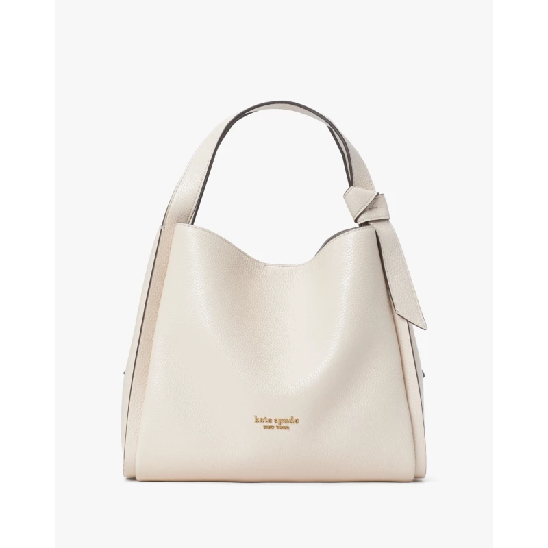 Kate Spade satchel tote bag beige cream structured leather 2024 official