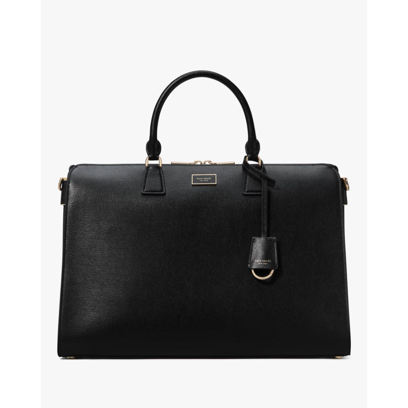 Kate Spade Stacked Spade quilted large tote bag black 2024