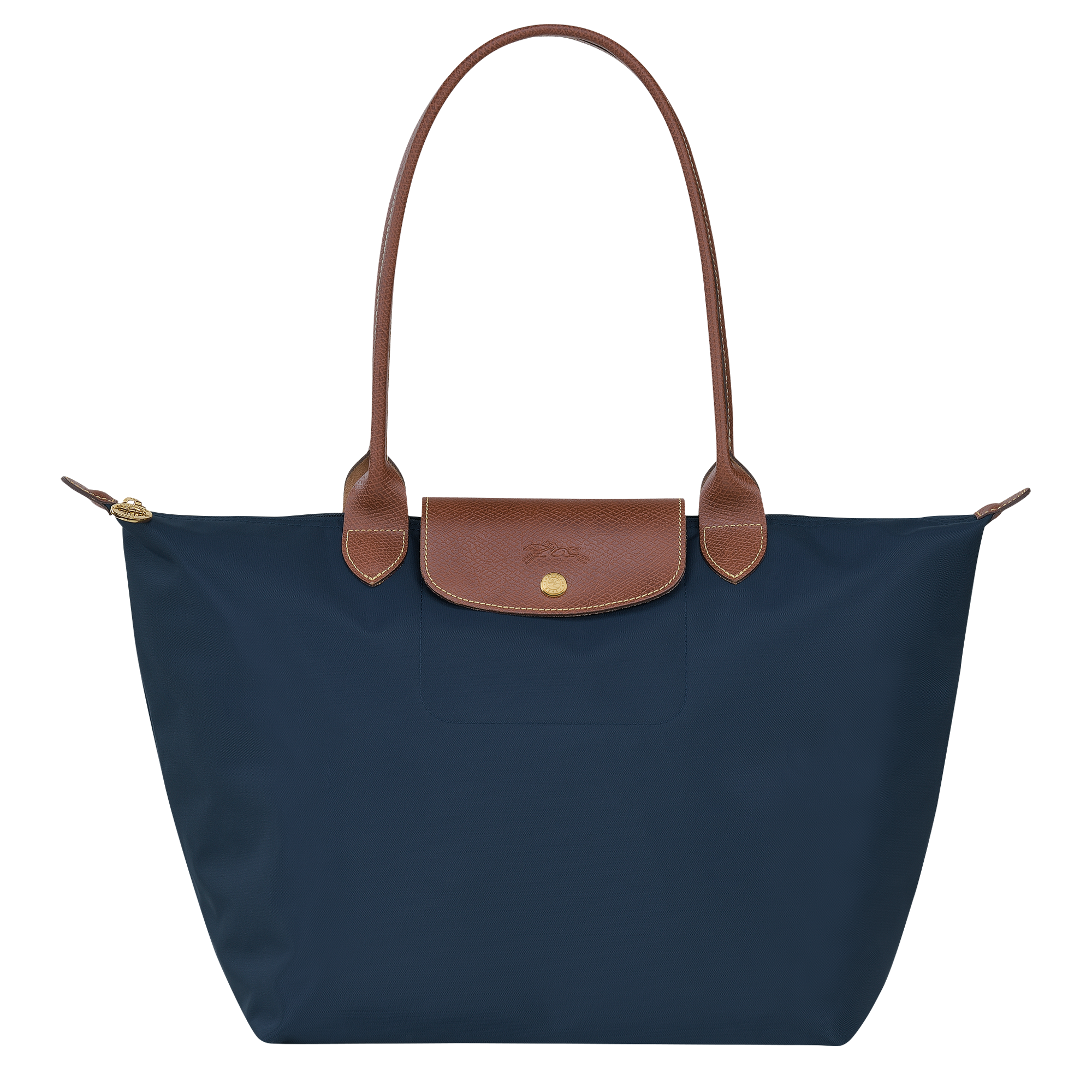 Longchamp Le Pliage large tote bag navy blue canvas