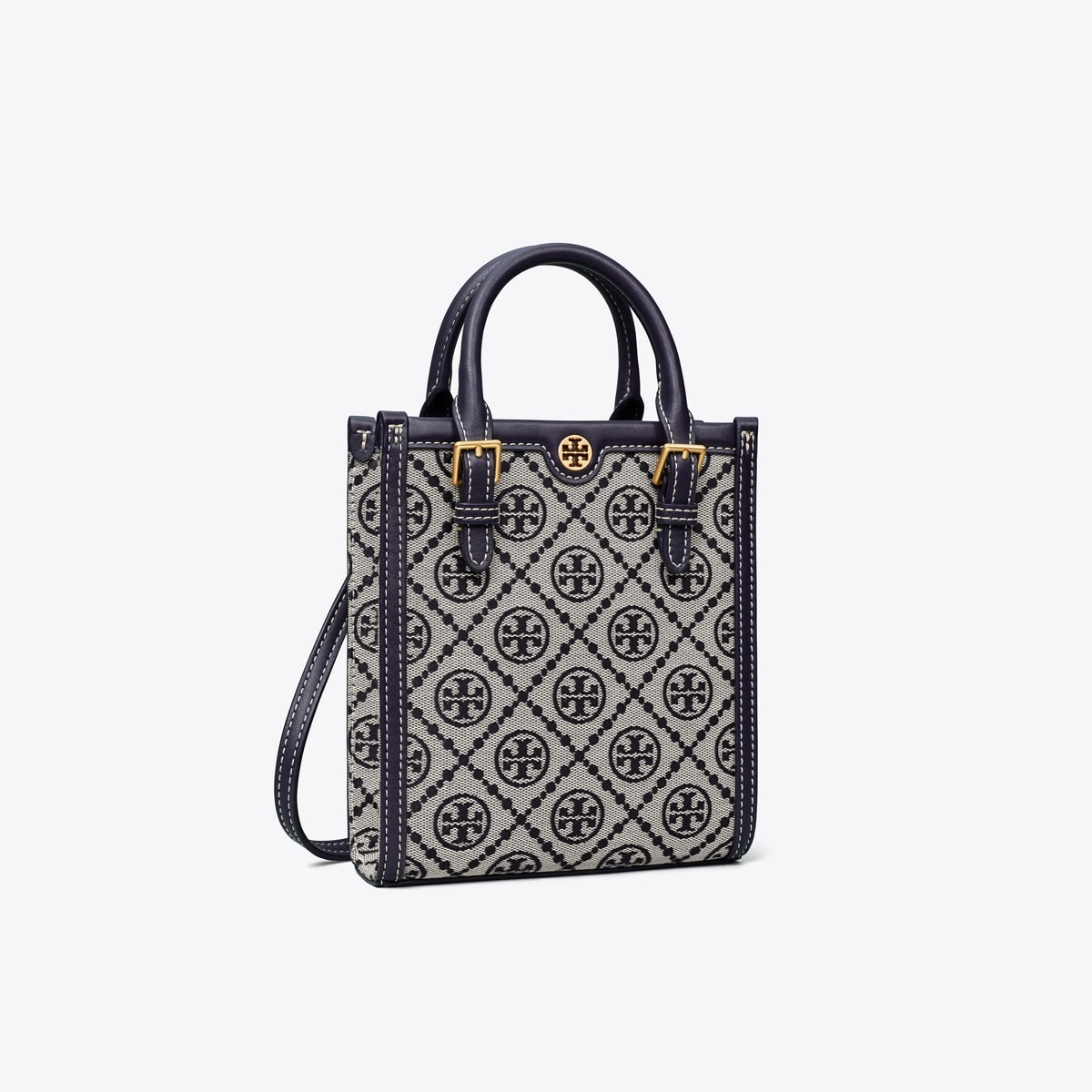 Tory Burch T Monogram Tote canvas leather beige 2025