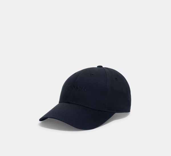 Coach Embroidered Baseball Hat Black