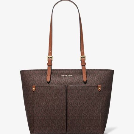 Michael Kors Jet Set Medium Logo Pocket Tote Bag
