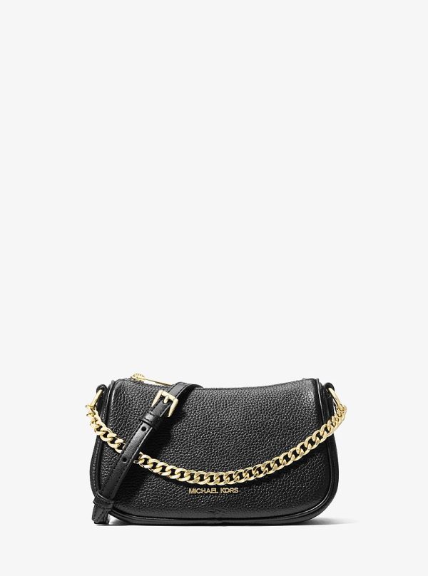 Michael Kors Carmela Small Pebbled Leather Convertible Crossbody Bag