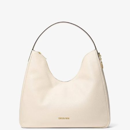 Michael Kors Nayla Medium Pebbled Leather Shoulder Bag
