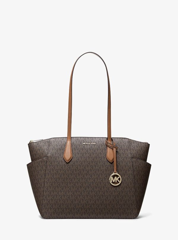 Michael Kors Marilyn Medium Signature Logo Tote Bag