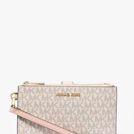 Michael Kors Jet Set Travel Signature Logo Smartphone Wallet