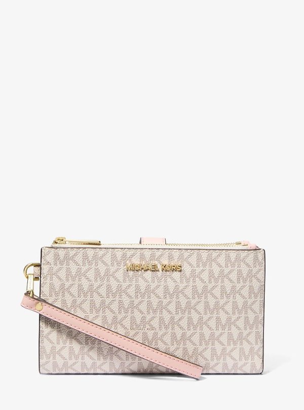 Michael Kors Jet Set Travel Signature Logo Smartphone Wallet