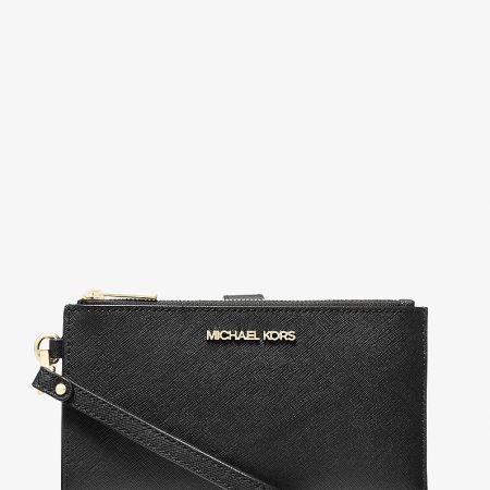 Michael Kors Jet Set Large Leather Smartphone Wristlet Wallet
