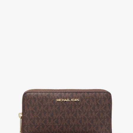 Michael Kors Jet Set Signature Logo Smartphone Wristlet