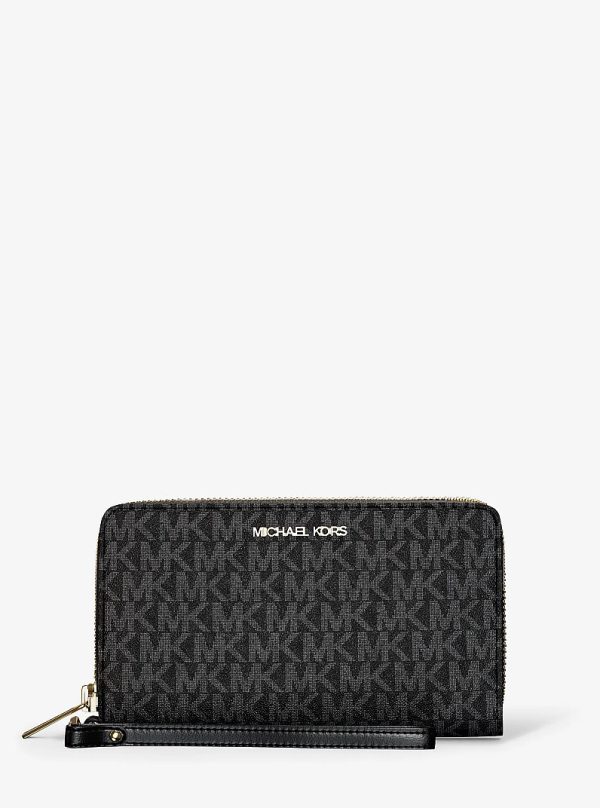 Michael Kors Jet Set Large Signature Logo Smartphone Wallet