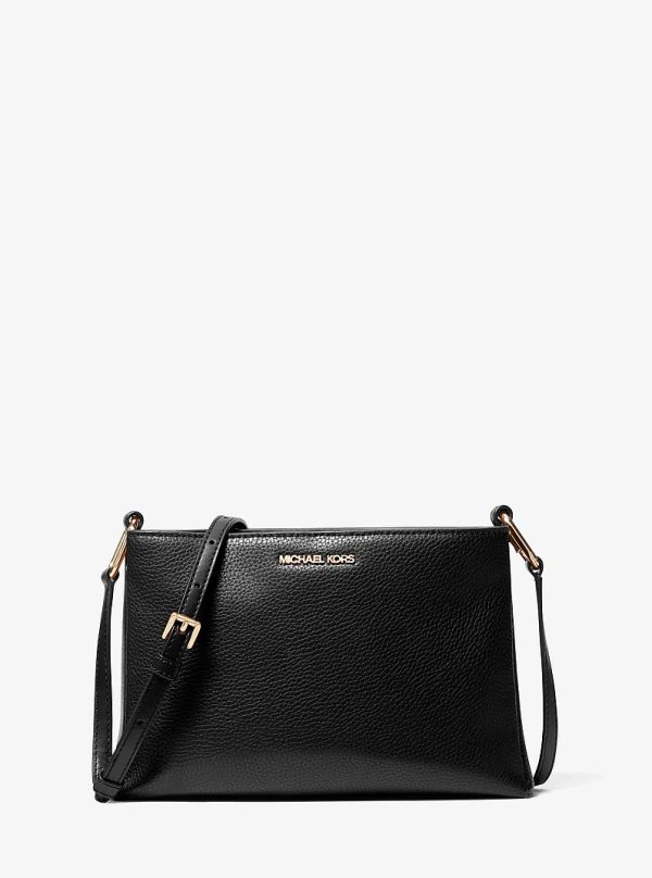 Michael Kors Trisha Medium Pebbled Leather Crossbody Bag