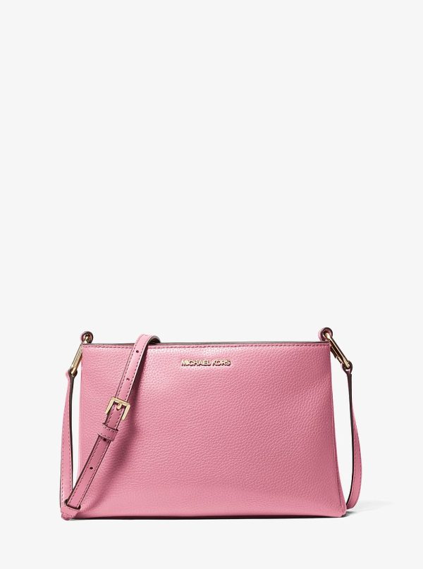 Michael Kors Trisha Medium Pebbled Leather Crossbody Bag
