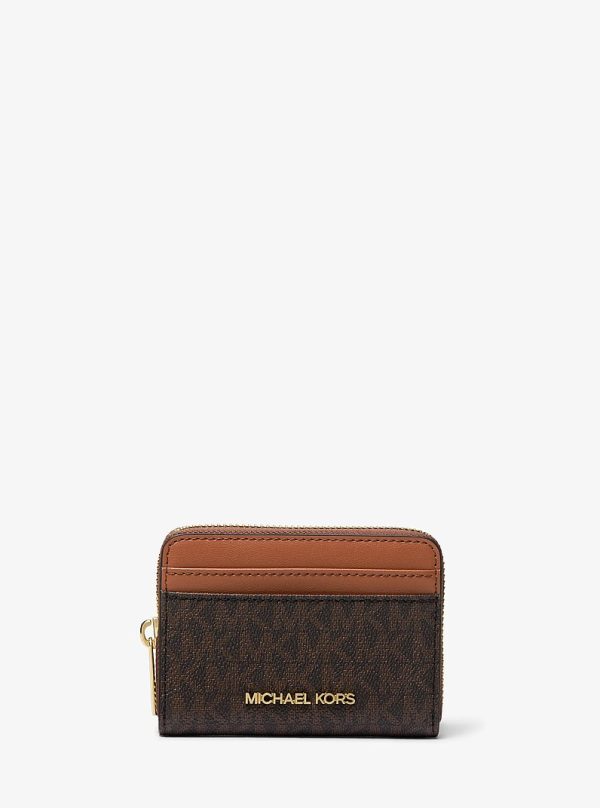 Michael Kors Jet Set Travel Medium Logo Zip-Around Card Case