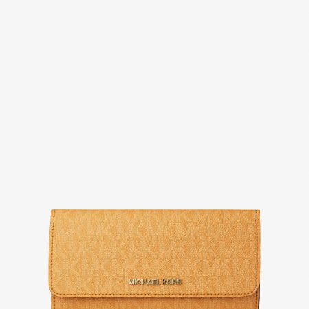 Michael Kors Jet Set Large Signature Logo Tri-Fold Wallet