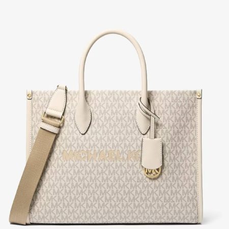 Michael Kors Mirella Medium Signature Logo Tote Bag
